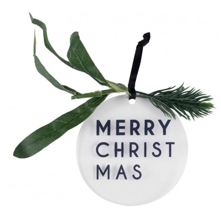 Ozdoba Merry Christmas akryl 8,5 cm