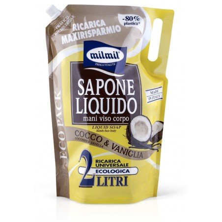 Milmil Tekuté mýdloCoco & Vaniglia, náhradní náplň 2 l