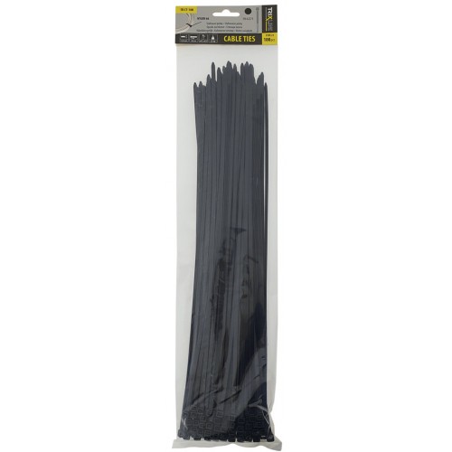 Stahovací pásky TR CT-108 400 x 4,8 mm, černé Trixline