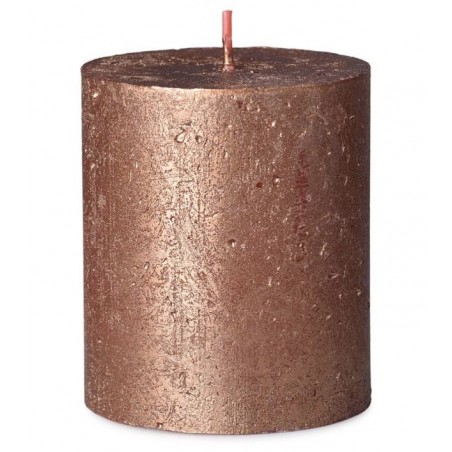 Svíčka Rustic Shimmer 68 x 80 mm Copper