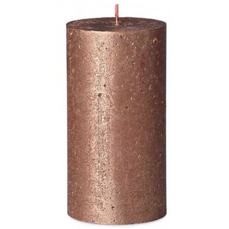 Svíčka Rustic Shimmer válec 68 x 130 mm Copper