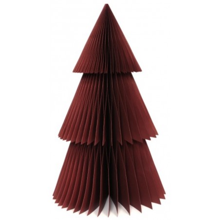Stromeček papírový Honeycomb Bordó 60 cm