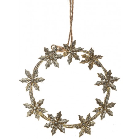 Kruh zlatý kovový 11 cm