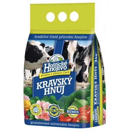 Hnůj kravský Hoštický 3 kg