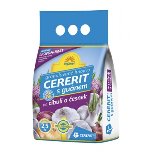 Hnojivo Cererit Orgamin s guánem na cibuli a česnek 2,5 kg