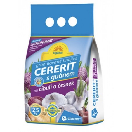 Hnojivo Cererit Orgamin s guánem na cibuli a česnek 2,5 kg