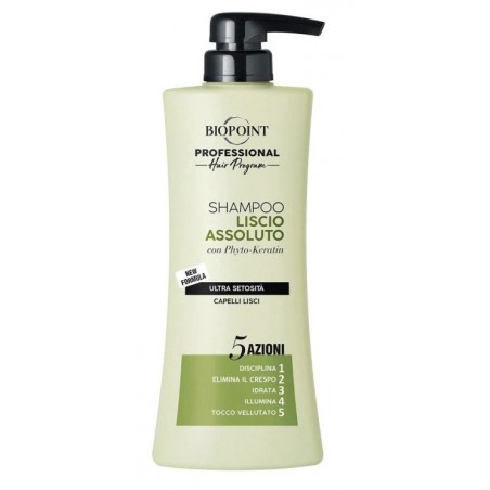 Biopoint Liscio Assoluto Šampon pro dokonale rovné vlasy 400 ml