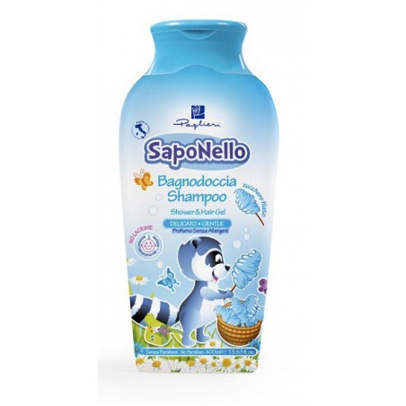 Tekuté mýdlo a šampon Cukrová vata SapoNello 400 ml