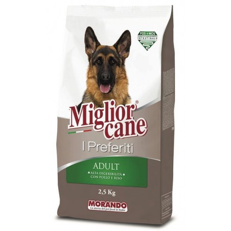 Miglior Cane Granule pro dospělé psy s kuřecím masem a rýží 2,5 kg